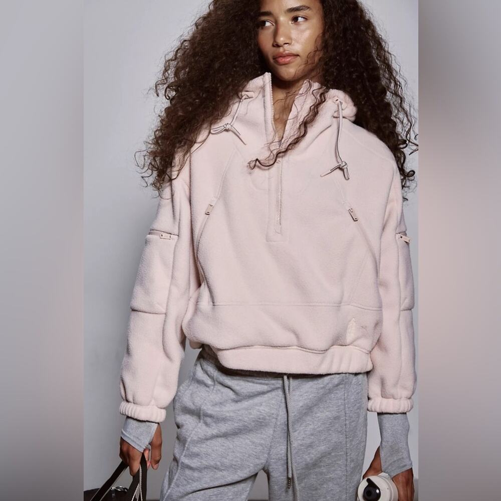 Free People Wild And Free Fleece Pullover Cashmere